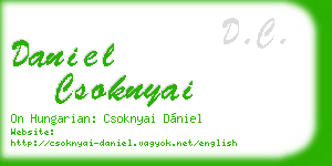 daniel csoknyai business card