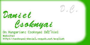 daniel csoknyai business card